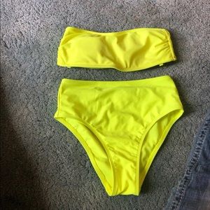 Neon green bikini